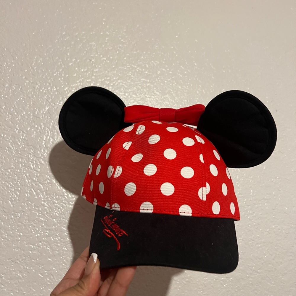 Disney Red Polka Dot Minnie Mouse Ears Hat